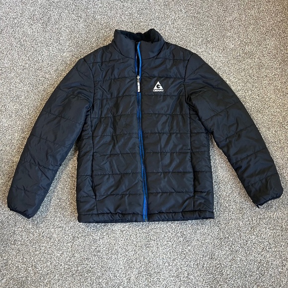 Gerry Boys Youth Black Blue Puffer Zip Up Winter Jacket, Size Large - Picture 1 of 7
